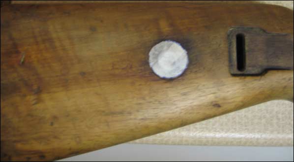 Fig. 6 - K98 Rifle Butt After Removal of Old Finish